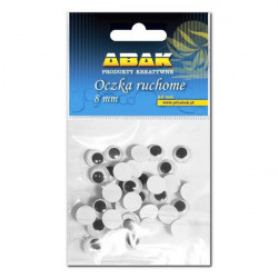 ABAK - Oczka ruchome  8 mm...