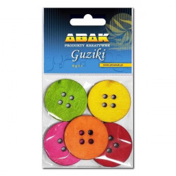 ABAK - Guziki drewniane -...