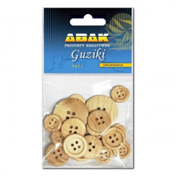ABAK - Guziki drewniane -...