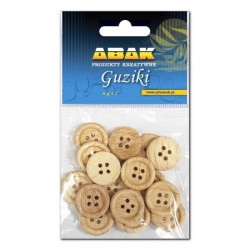 ABAK - Guziki drewniane -...