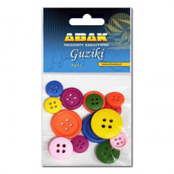 ABAK - Guziki drewniane -...